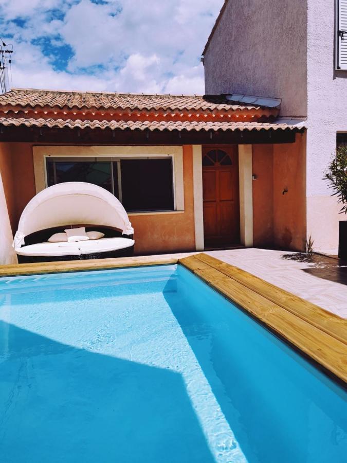 STUDIO PRIVATIF CLIMATISÉ , TERRASSE ET PiSCINE Pernes-les-Fontaines Exterior foto